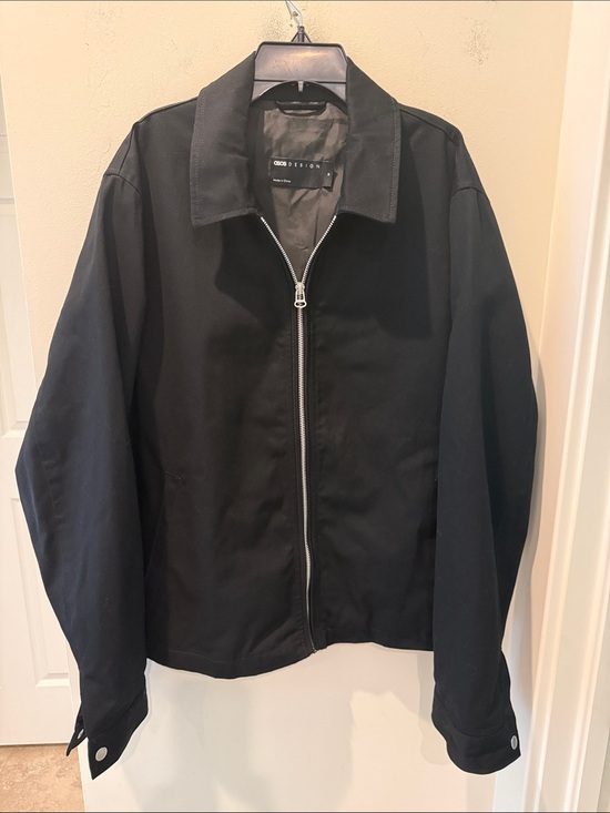 ASOS Other - ASOS Black Zip-Up Bomber Jacket with pockets lined size medium